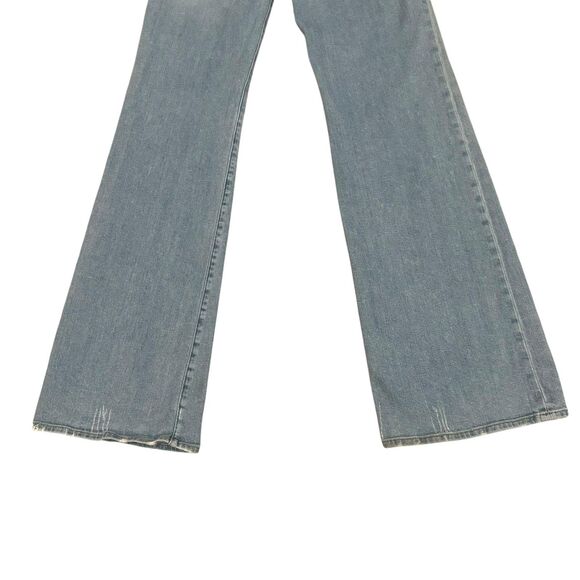 Nili Lotan Jeans Womens 29x32 Blue Celia Flare Leg Made in USA Distressed Denim - Picture 3 of 12